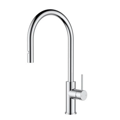 Slimline SS Gooseneck Pull-Out Sink Mixer 4.5L/Min Chrome