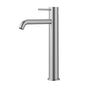 Mia Slimline Basin Mixer High Rise Curved Spout