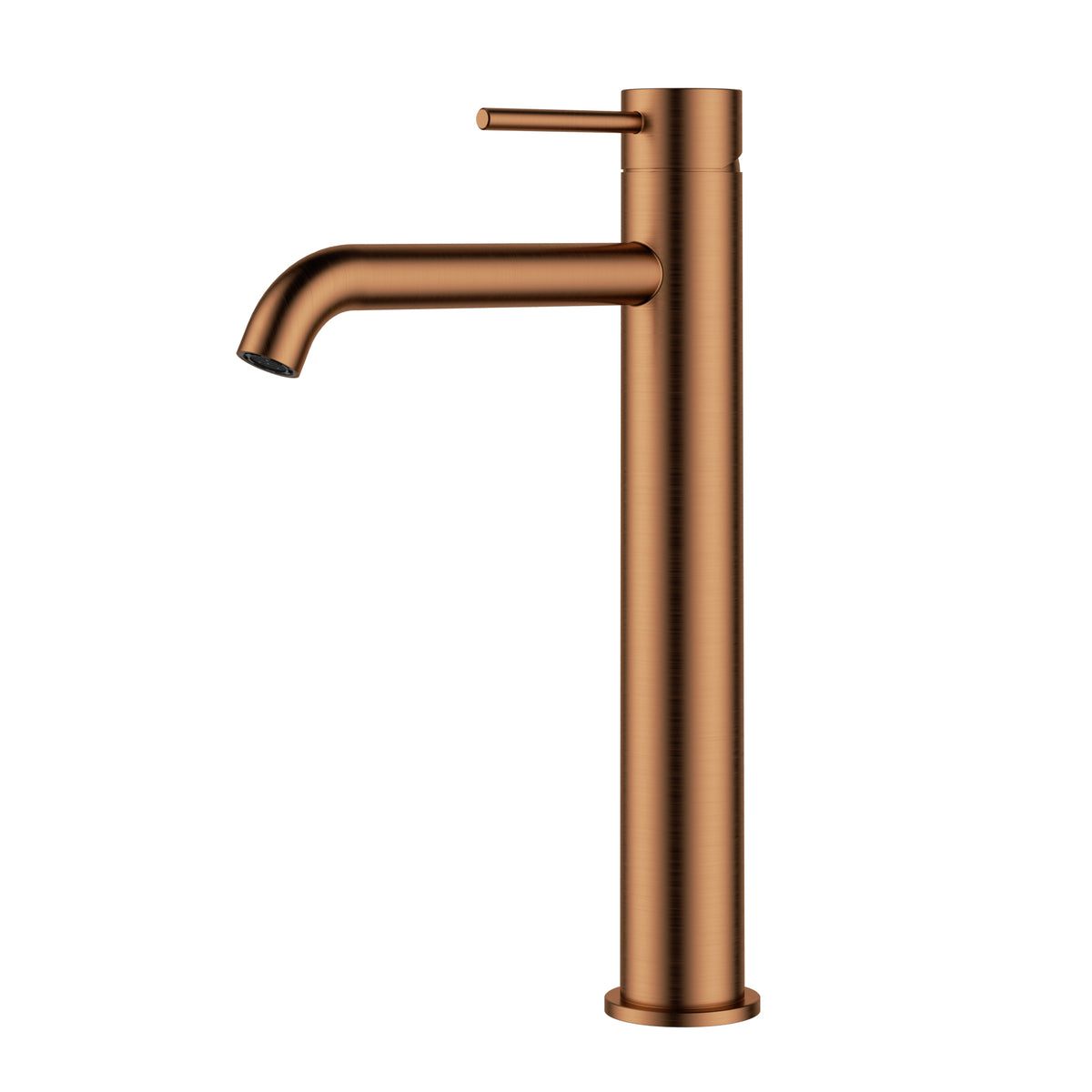 Mia Slimline Basin Mixer High Rise Curved Spout
