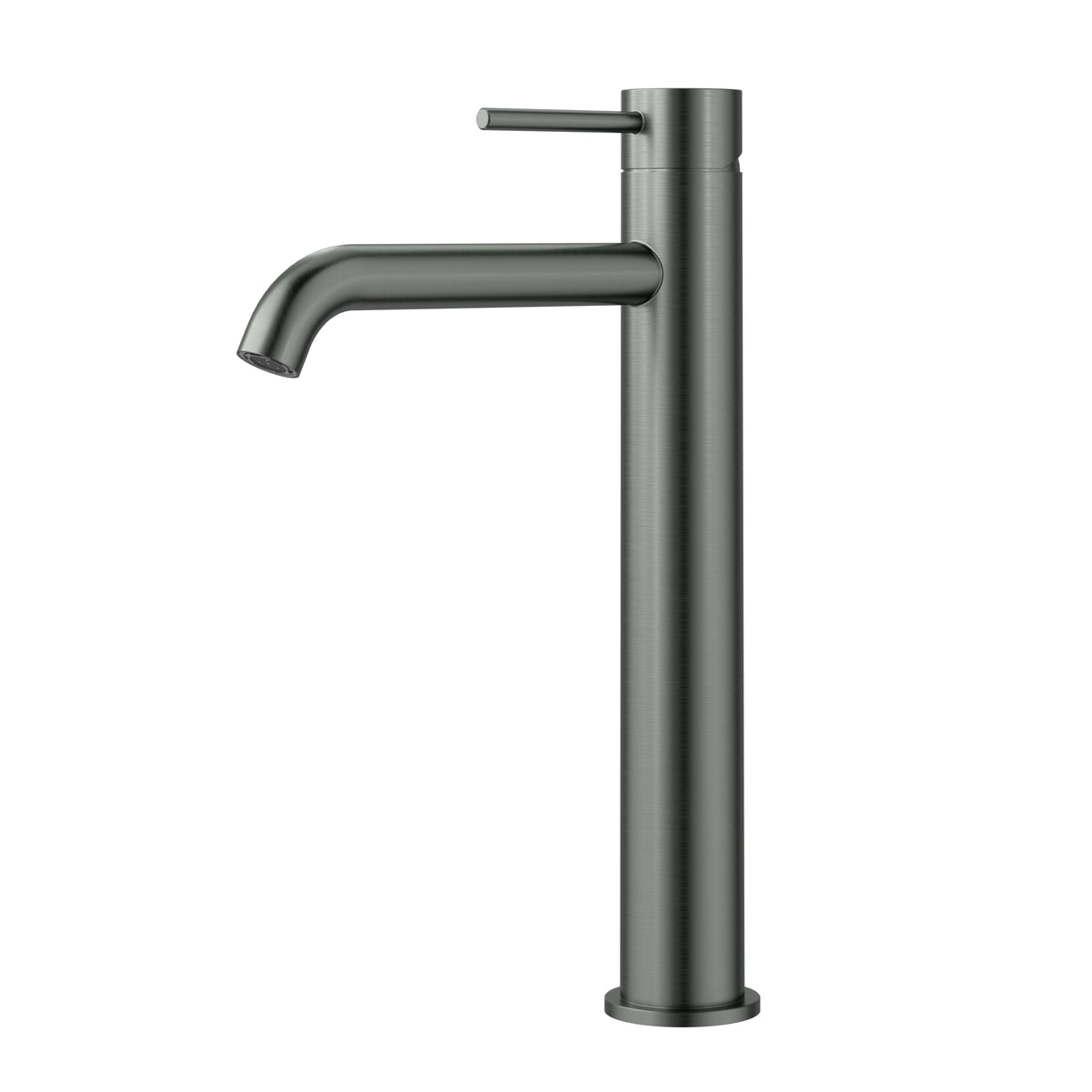 Mia Slimline Basin Mixer High Rise Curved Spout