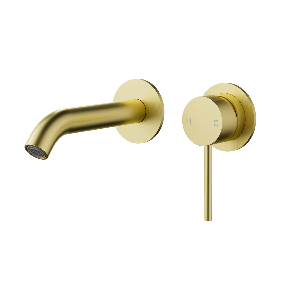 Slimline Wall Basin Mixer Mixer SS304 Chrome