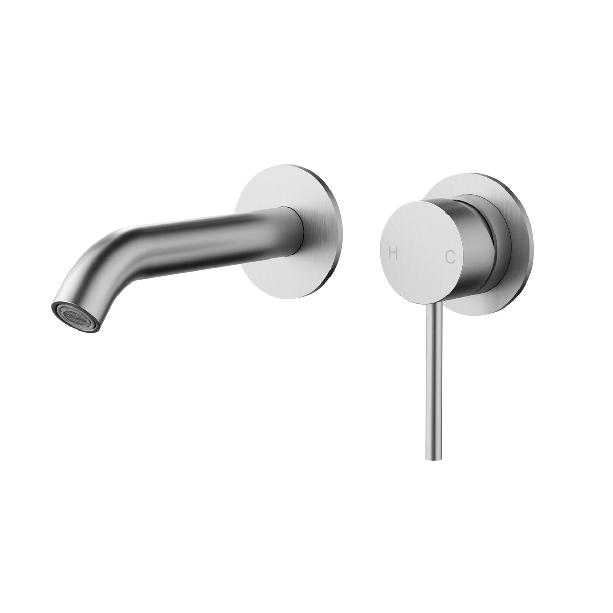Slimline Wall Basin Mixer Mixer SS304 Chrome
