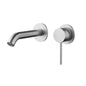 Slimline Wall Basin Mixer Mixer SS304 Chrome