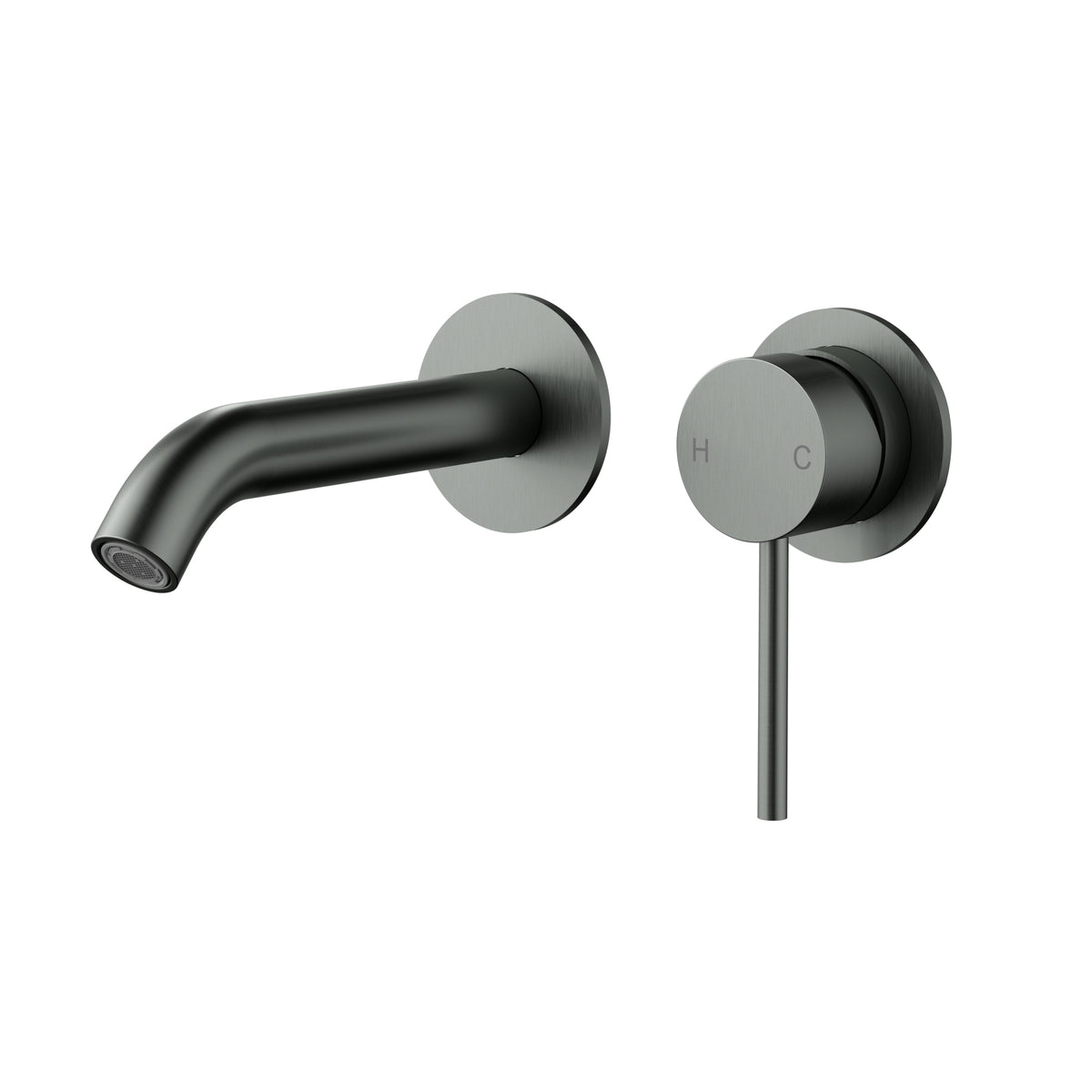 Slimline Wall Basin Mixer Mixer SS304 Chrome