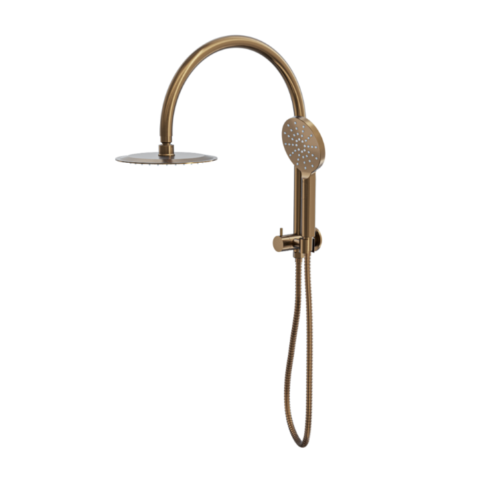 Linsol Archie Short Shower Combination With Multifunction Handpiece and 200mm Round Head
