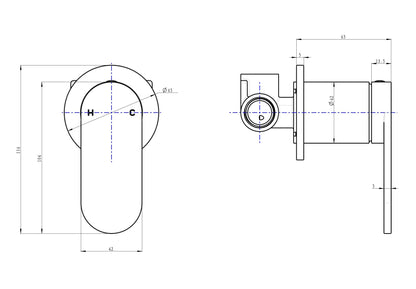 Linsol Capo Wall Mixer