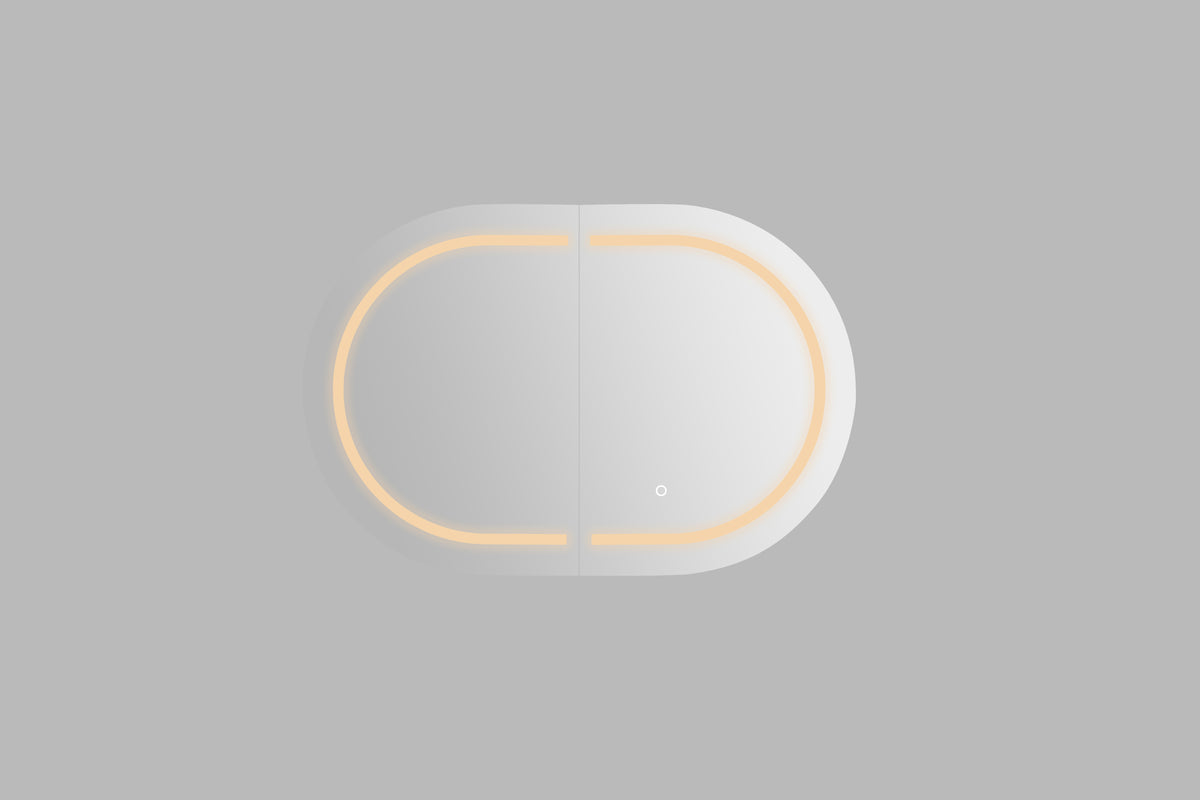 3 Lights PVC Shaving Cabinet 900 x 600 x 155mm