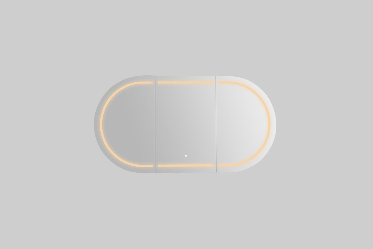 3 Lights PVC Shaving Cabinet 1500 x 800 x 155mm