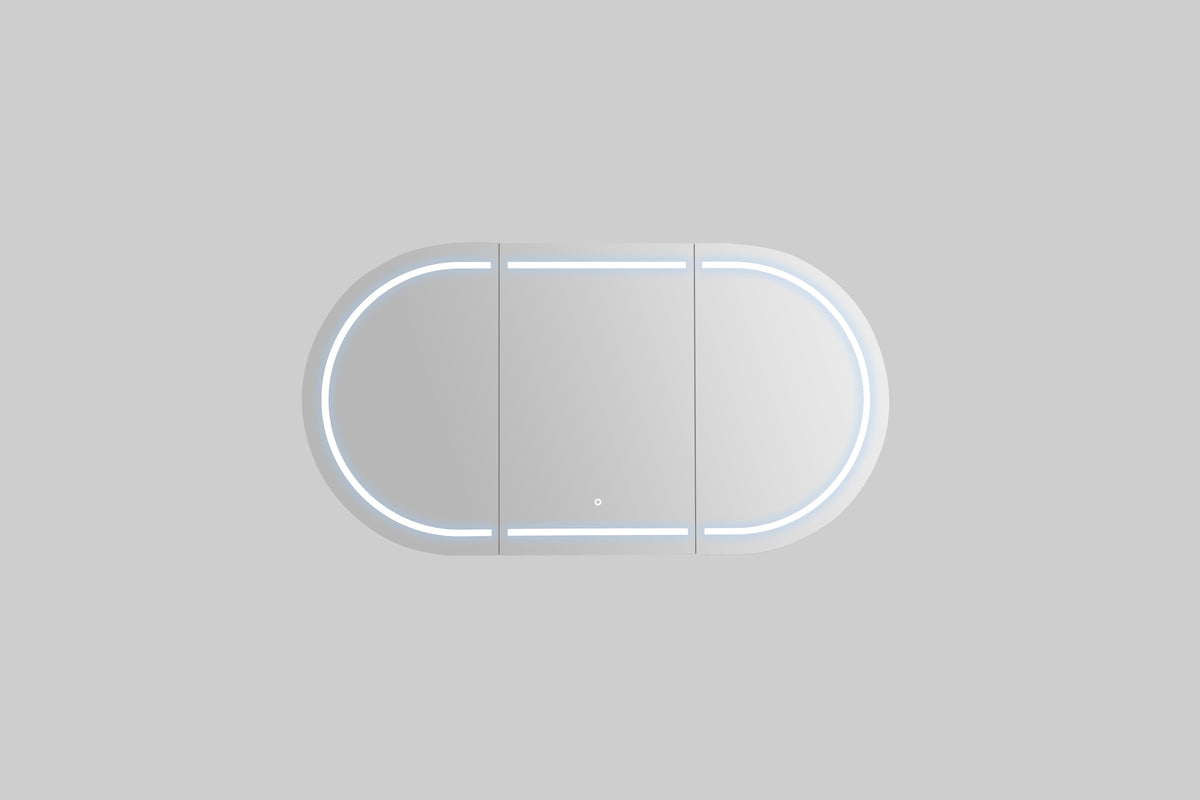 3 Lights PVC Shaving Cabinet 1500 x 800 x 155mm