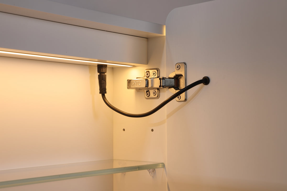 Avola 3 Lights PVC Shaving Cabinet 1200 x 750 x 155mm
