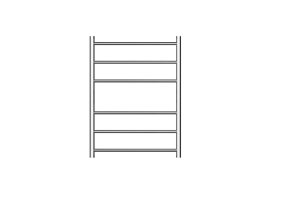 Linsol Avid 6 Bar Heated Towel Rail