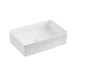 Crete Rectangle Fluted Basin