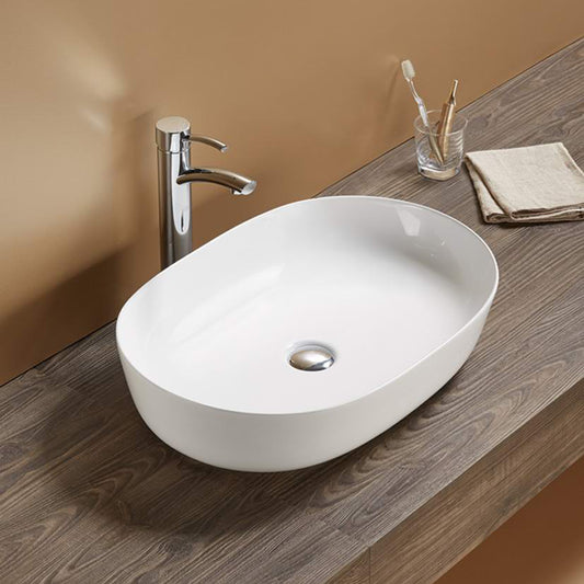 Ellips Fine Ceramic Above-Counter Basin 490 x 610mm