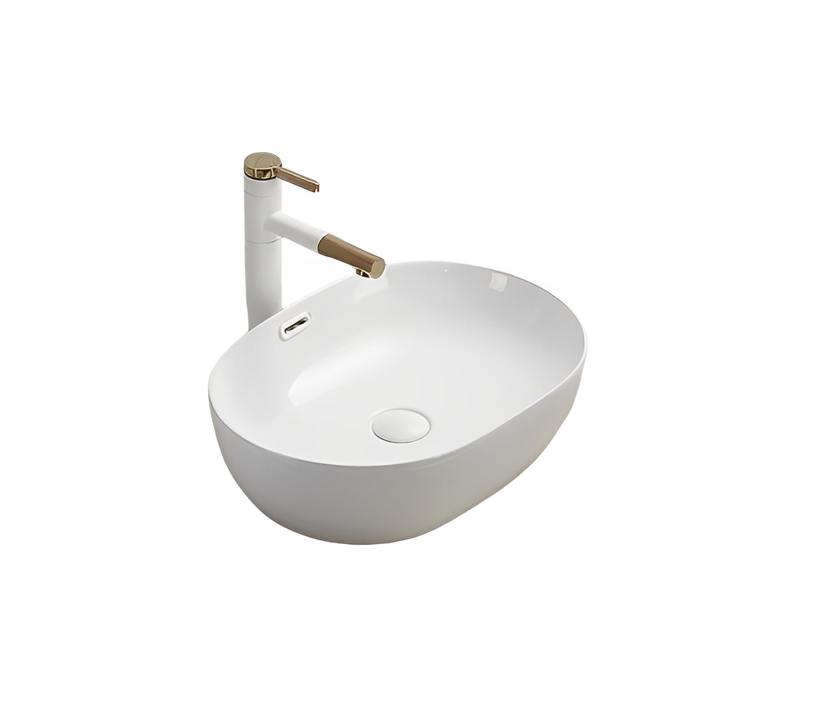 Ellips Fine Ceramic Above Counter Basin 490 x 365mm