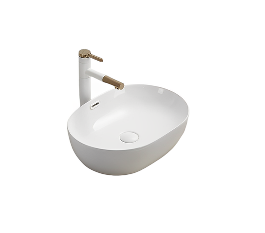 Ellips Fine Ceramic Above Counter Basin 490 x 365mm