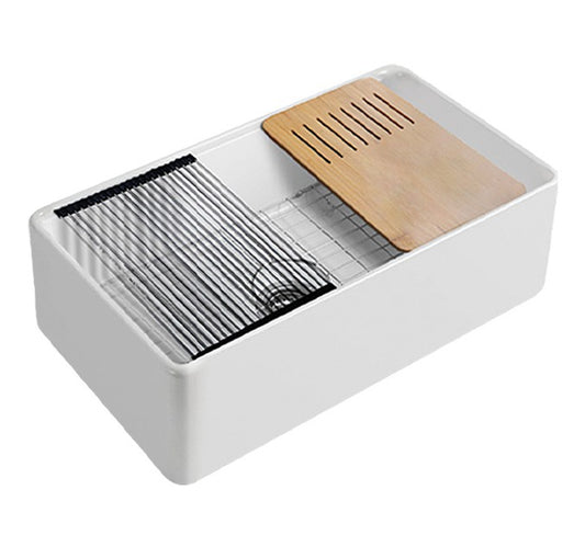Orta LK-S-OFFC835 Fireclay Butler Workstation Sink 835mm